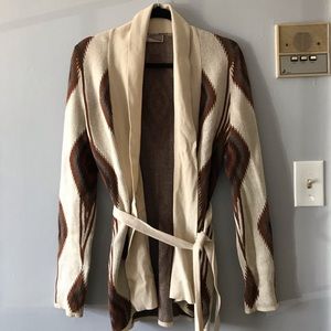 Tribal Cardigan with Tie Front